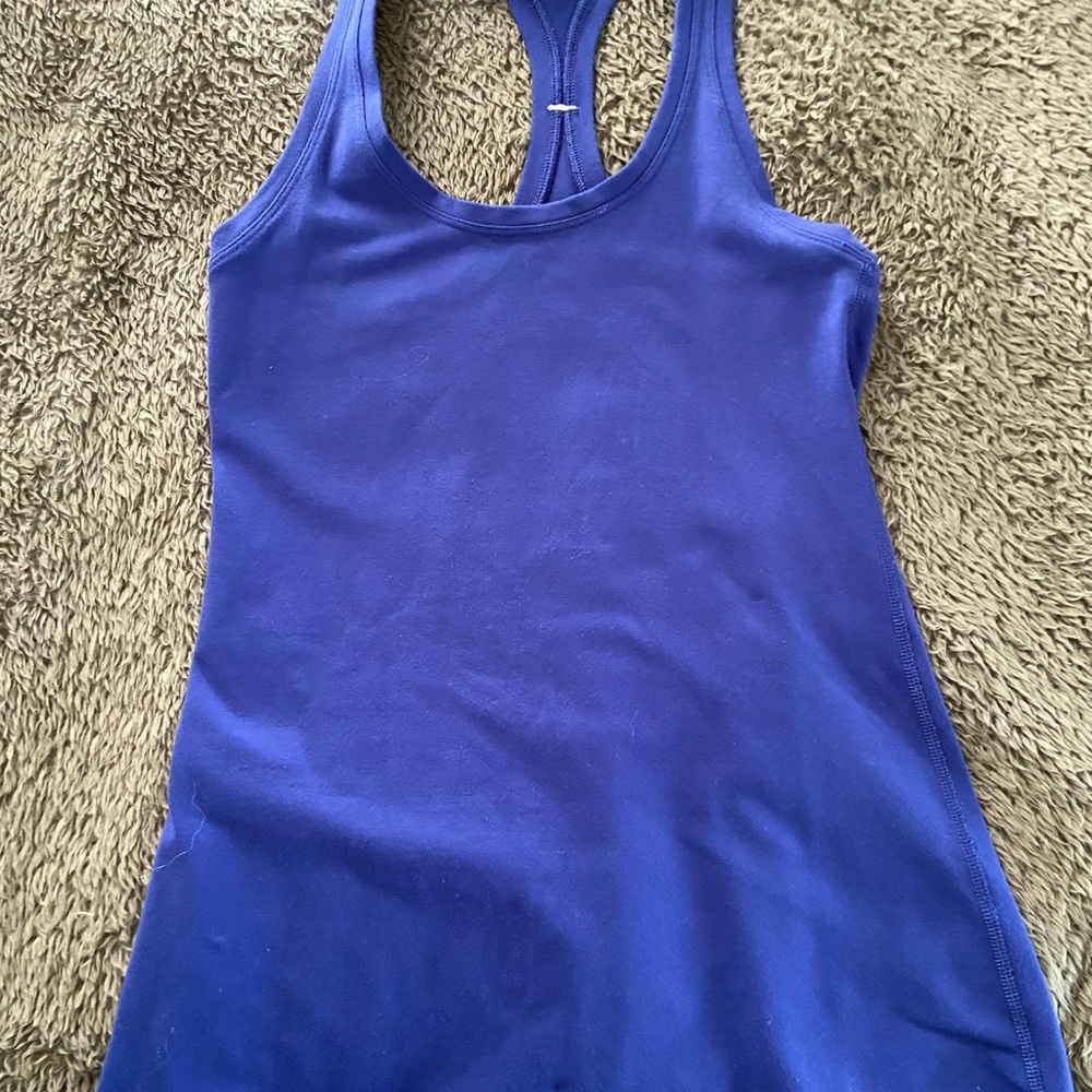 Lululemon Cool Racerback Blue Tank size 4
